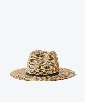 Rip Curl Classic Surf UPF Panama Hat - Black/Tan
